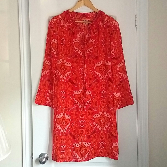 TORY BURCH - silk blend swim coverup - Picture 1 of 6